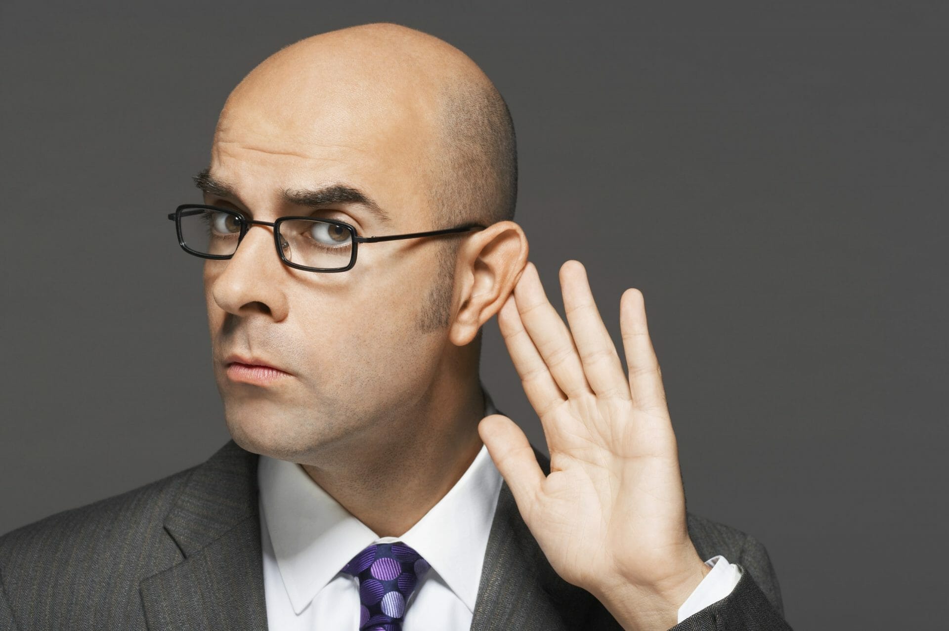 Businessman Listening
